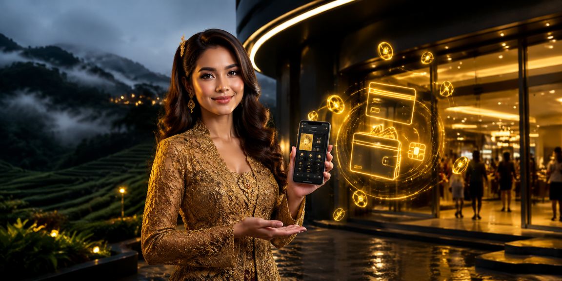 Antara muka aplikasi kasino v300 dengan tema kebaya moden Malaysia